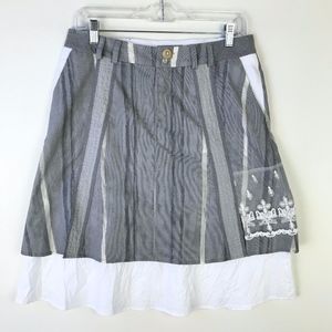 CocoMenthe A-Line Skirt w Pockets Sz 1 #2046